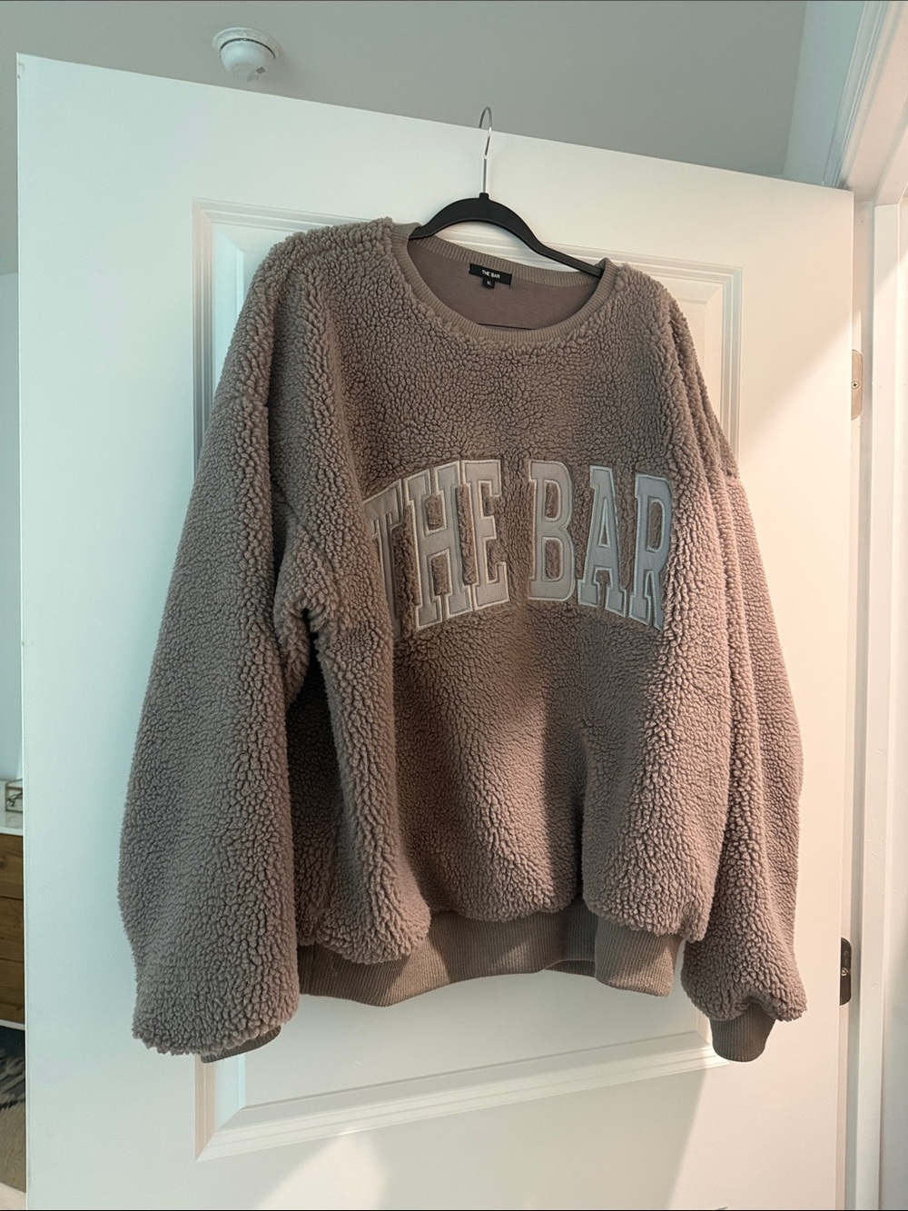 The Bar Plush Taupe Crewneck Sweatshirt